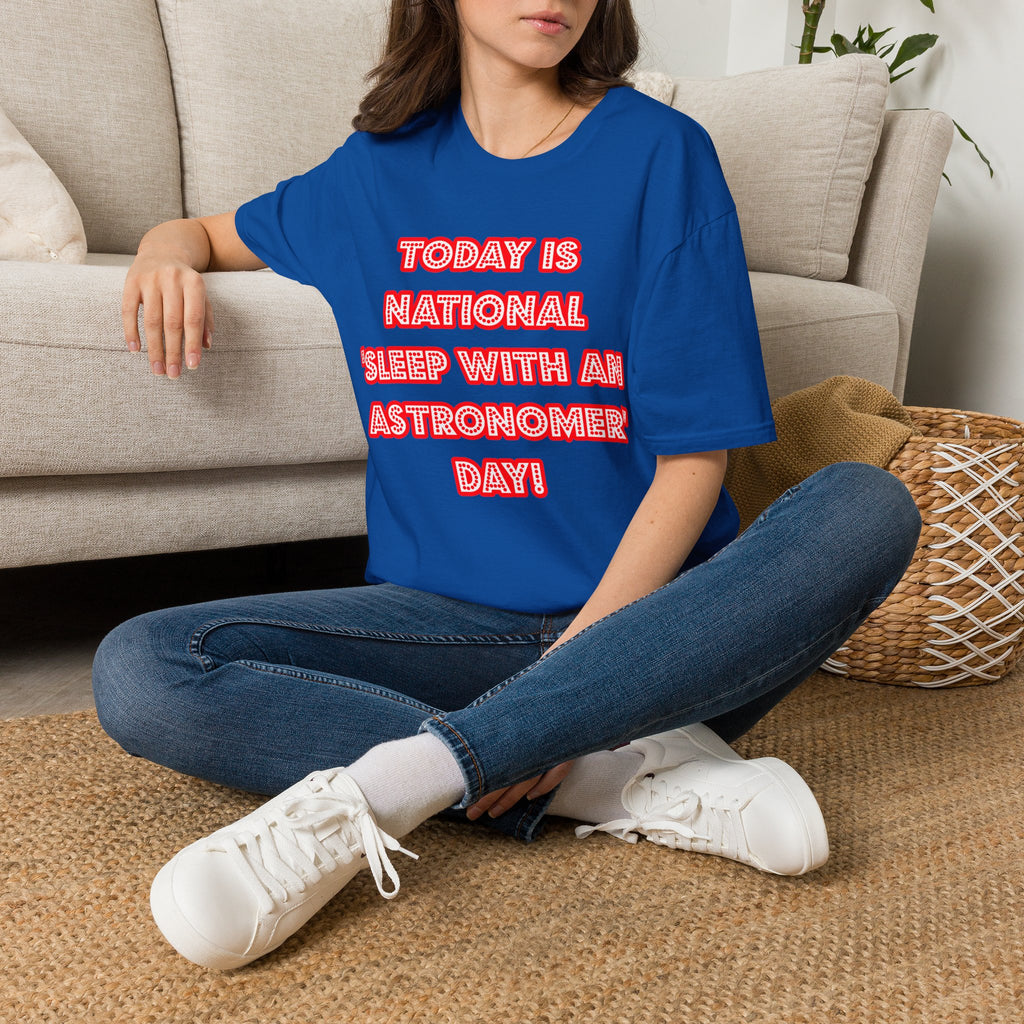 National 'Sleep With an Astronomer' Day - Unisex Softstyle T-Shirt