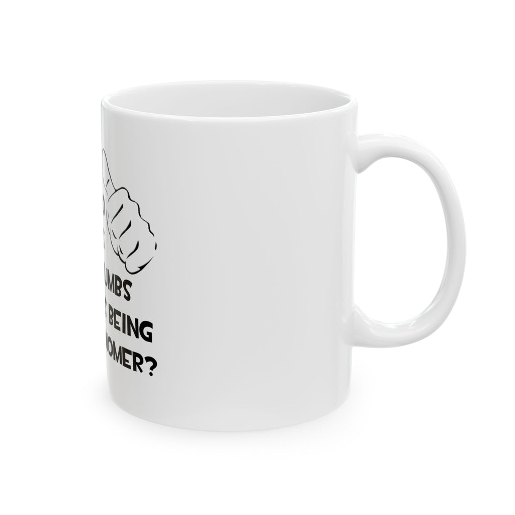 Two Thumbs and Loves Being an Astronomer - Ceramic Mug, (11oz, 15oz)