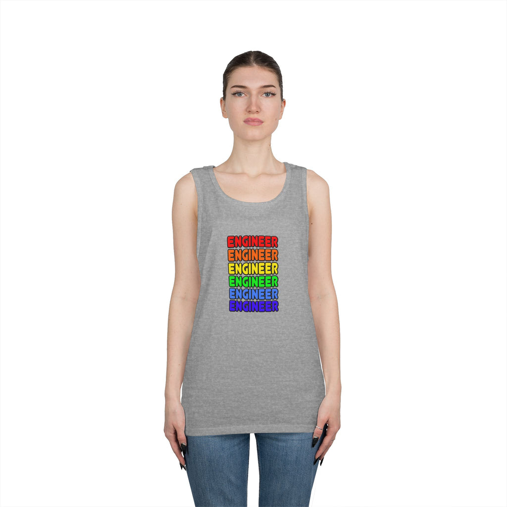 Rainbow Engineer - Unisex Heavy Cotton Tank Top