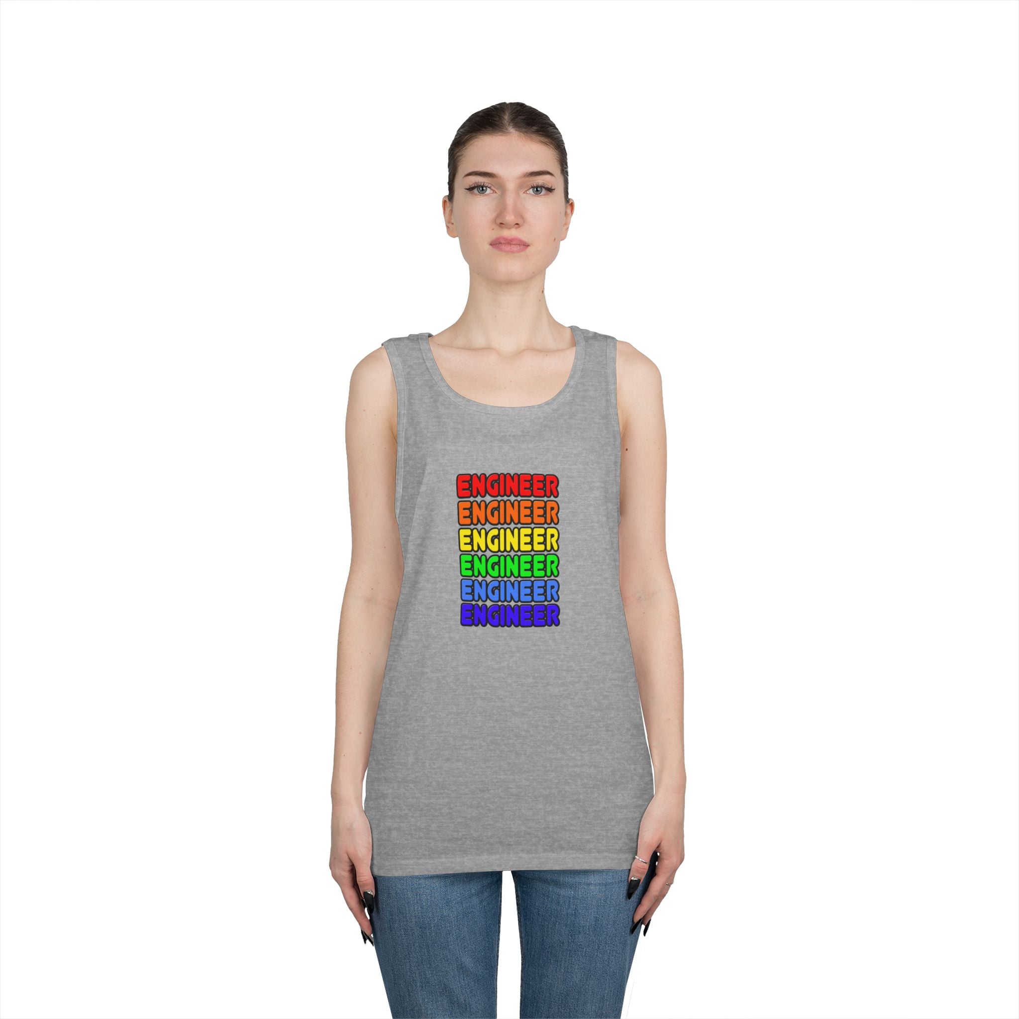 Rainbow Engineer - Unisex Heavy Cotton Tank Top