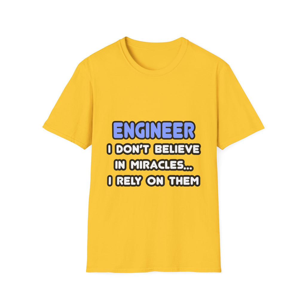 Miracles and Engineers - Unisex Softstyle T-Shirt