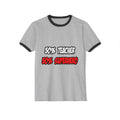 Half Teacher...Half Superhero - Unisex Cotton Ringer T-Shirt