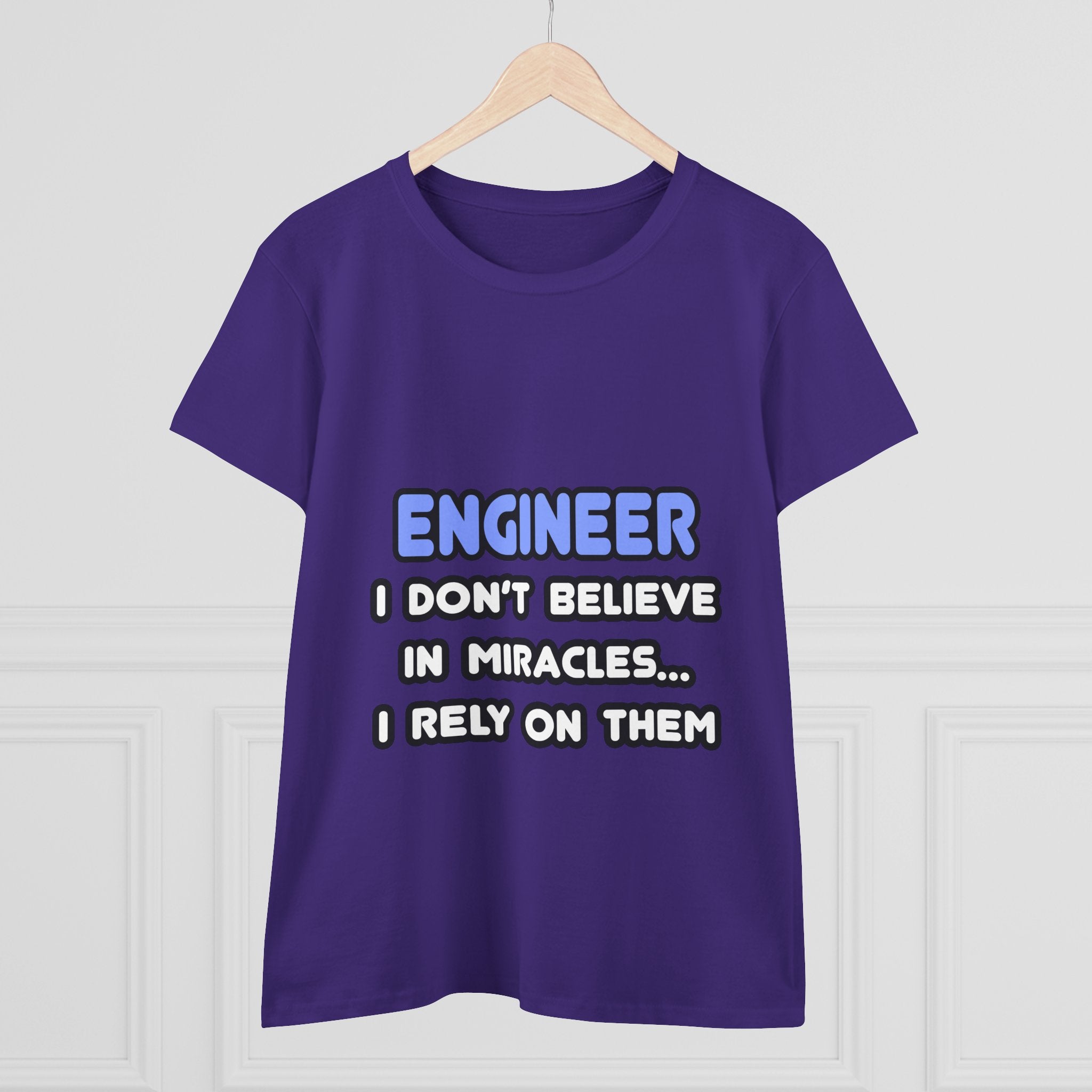 Miracles and Engineers - Women's Midweight Cotton Tee