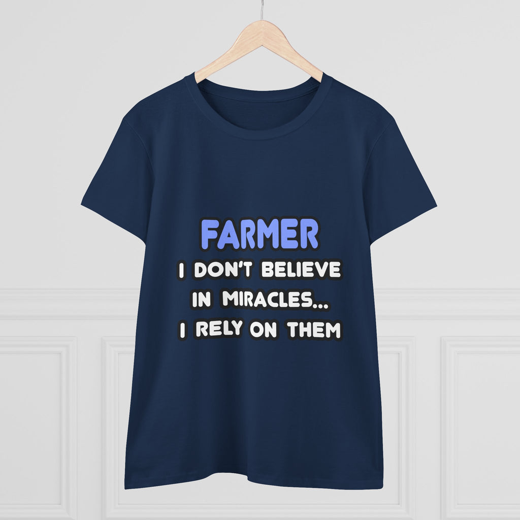 Miracles and Farmers - Women's Midweight Cotton Tee