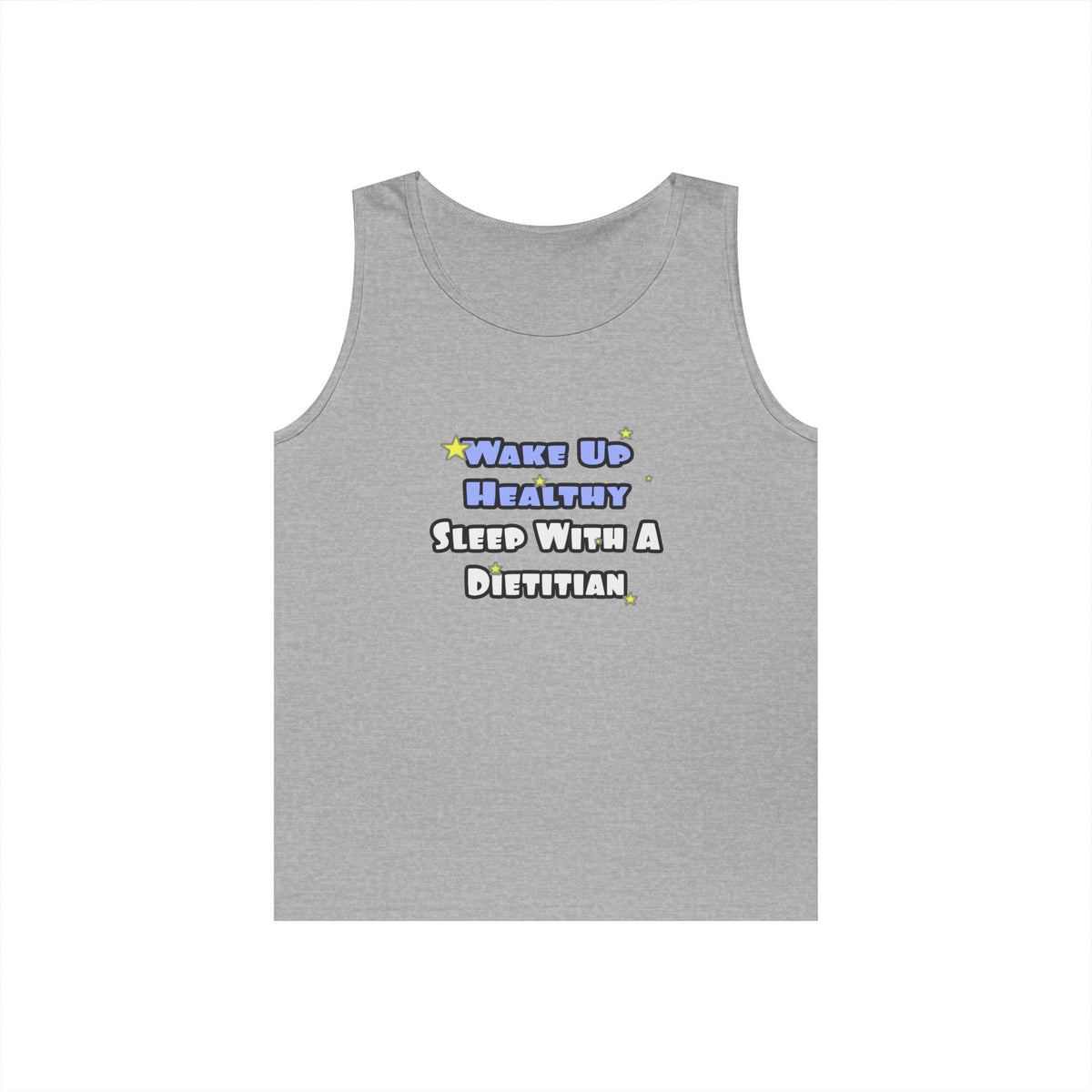 Wake Up Healthy...Sleep With a Dietitian - Unisex Heavy Cotton Tank Top
