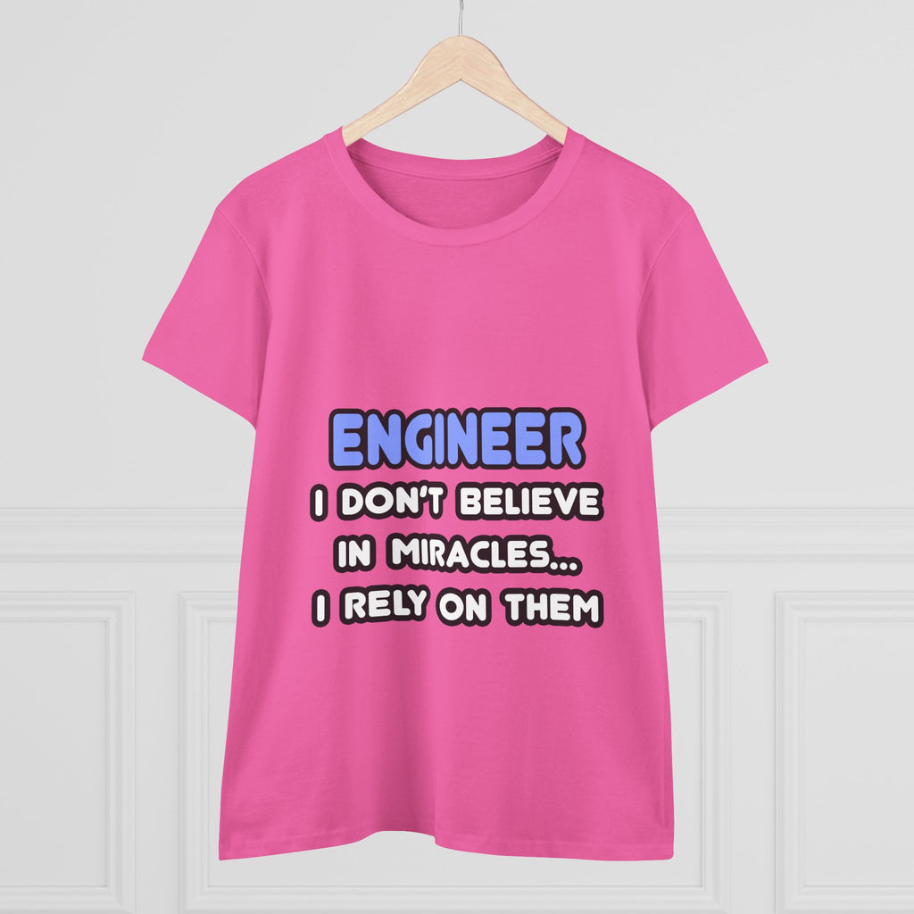 Miracles and Engineers - Women's Midweight Cotton Tee
