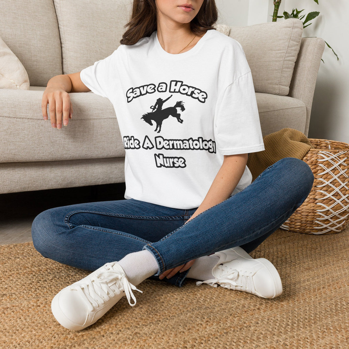Save a Horse, Ride a Dermatology Nurse - Unisex Softstyle T-Shirt