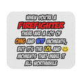 Firefighter .. OMG WTF LOL - Mouse Pad (Rectangle)