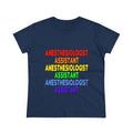 Rainbow Anesthesiologist Assistant - Women's Midweight Cotton Tee