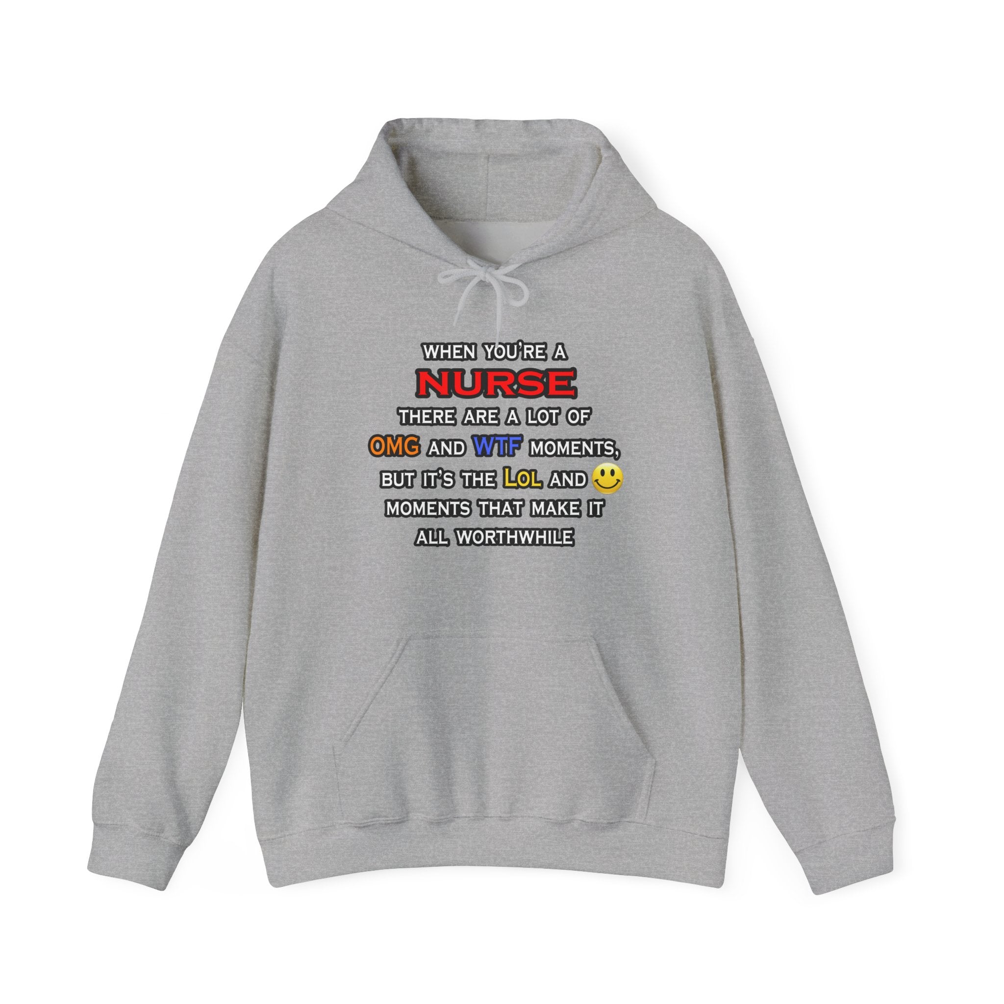 Nurse ... OMG WTF LOL - Unisex Heavy Blend™ Hooded Sweatshirt