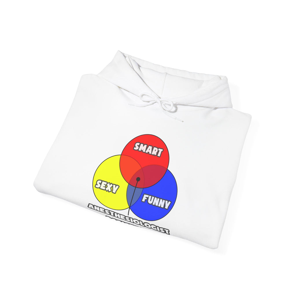 Venn Diagram .. Anesthesiologist Assistants - Unisex Heavy Blend™ Hooded Sweatshirt