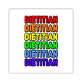 Rainbow Dietitian - Square Stickers