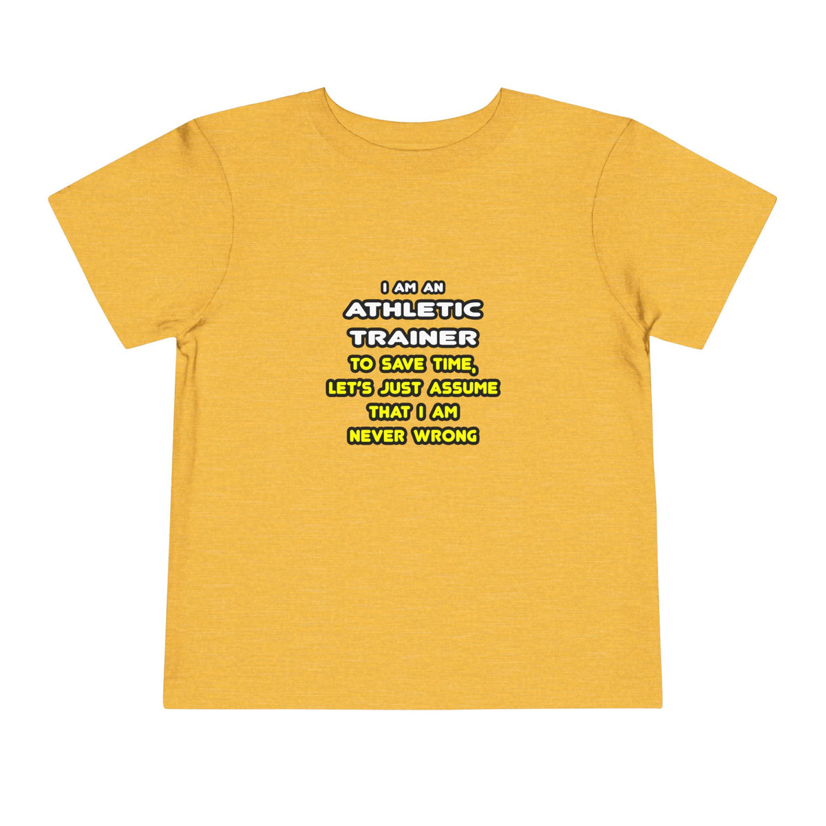 Funny Athletic Trainer T Shirts - Toddler Short Sleeve Tee