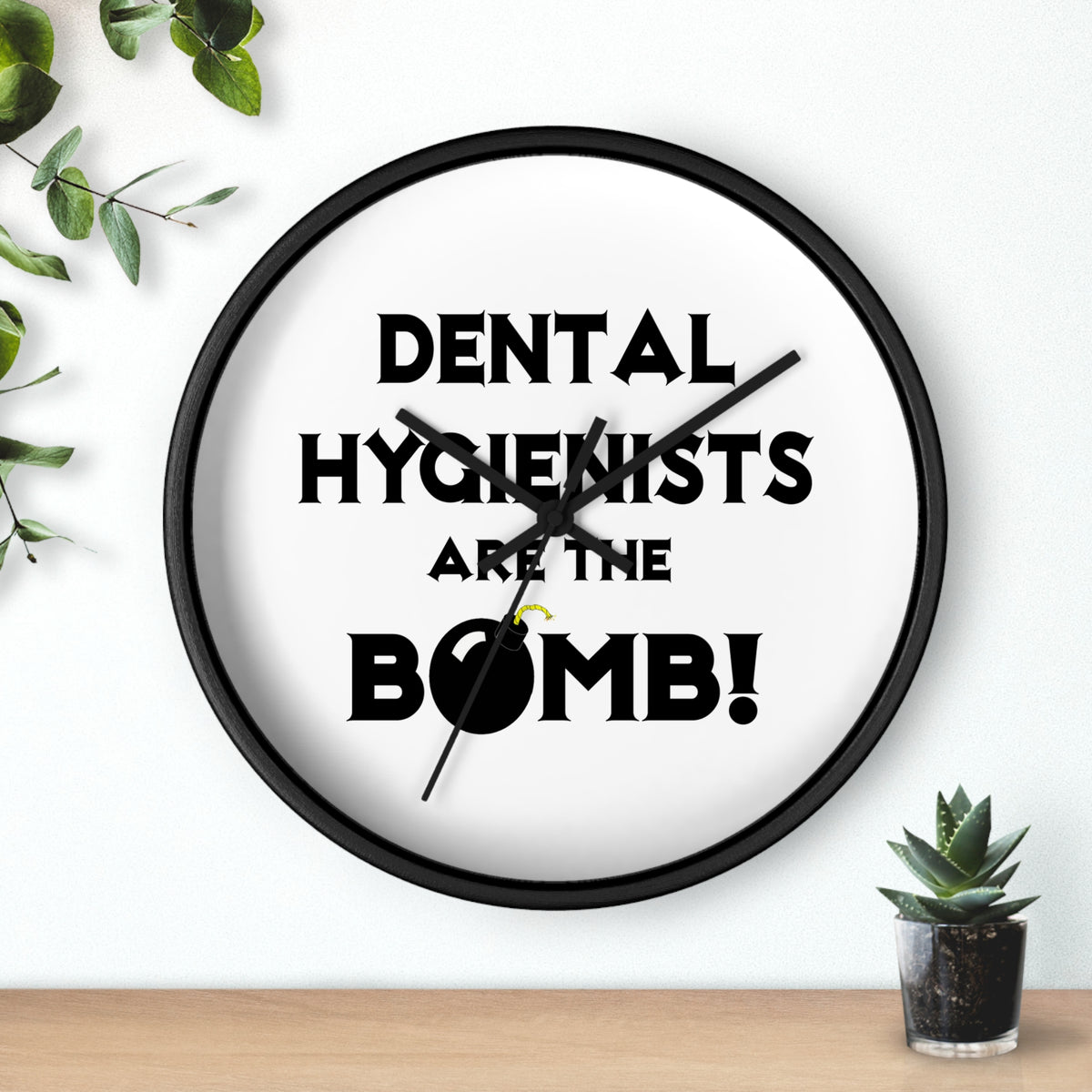 Dental Hygienists Are The Bomb! - Wall Clock