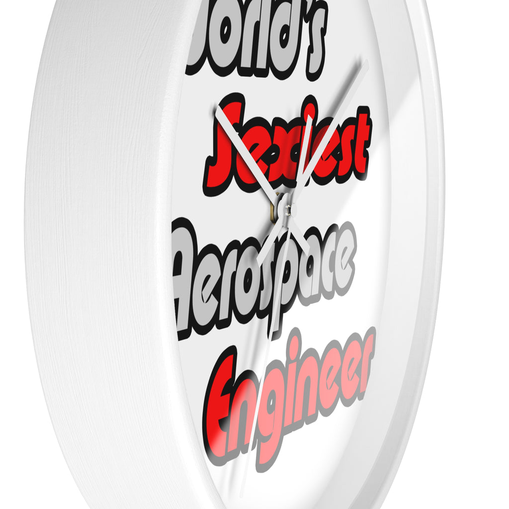 World's Sexiest Aerospace Engineer - Wall Clock