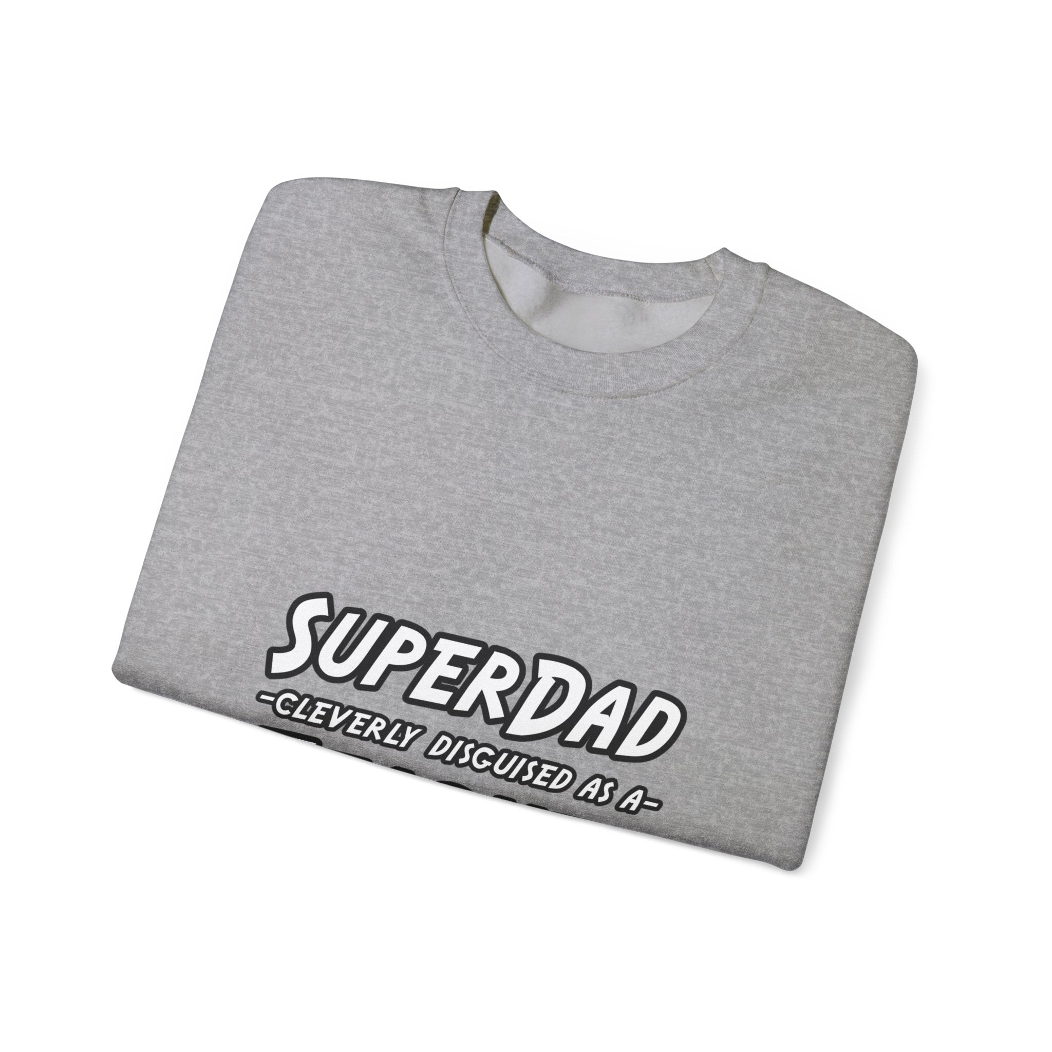 superdad dark teacher - Unisex Heavy Blend™ Crewneck Sweatshirt