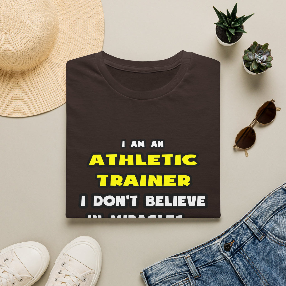 Miracles and Athletic Trainers ... Funny - Unisex Softstyle T-Shirt