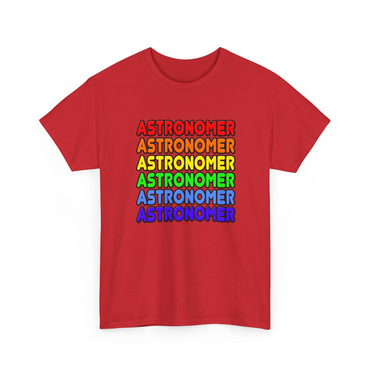 Rainbow Astronomer - Unisex Heavy Cotton Tee