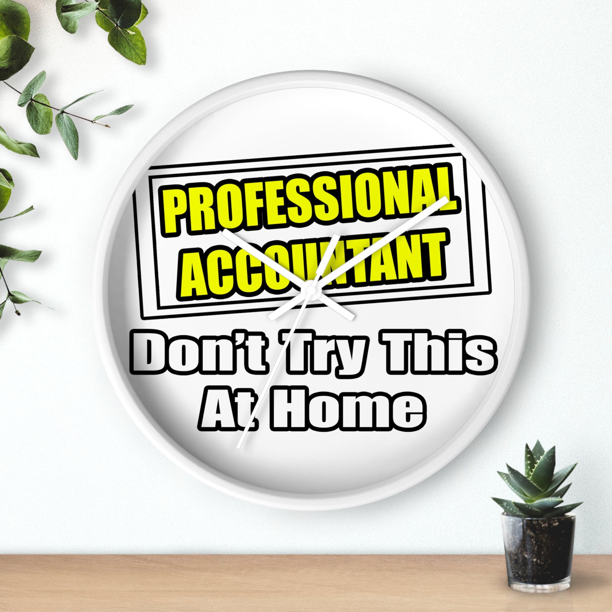 Professional Accountant...Don't Try This At Home - Wall Clock