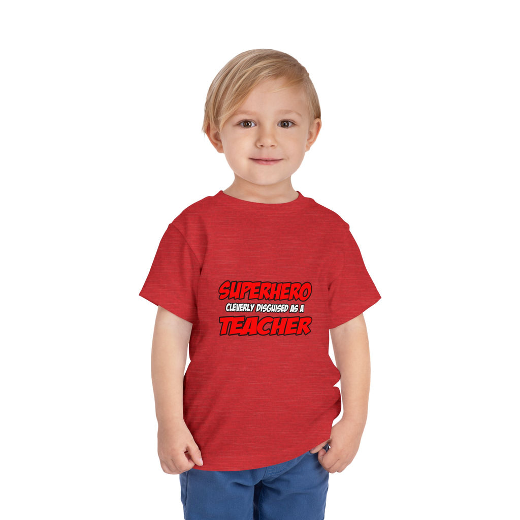 Superhero...Teacher - Toddler Short Sleeve Tee