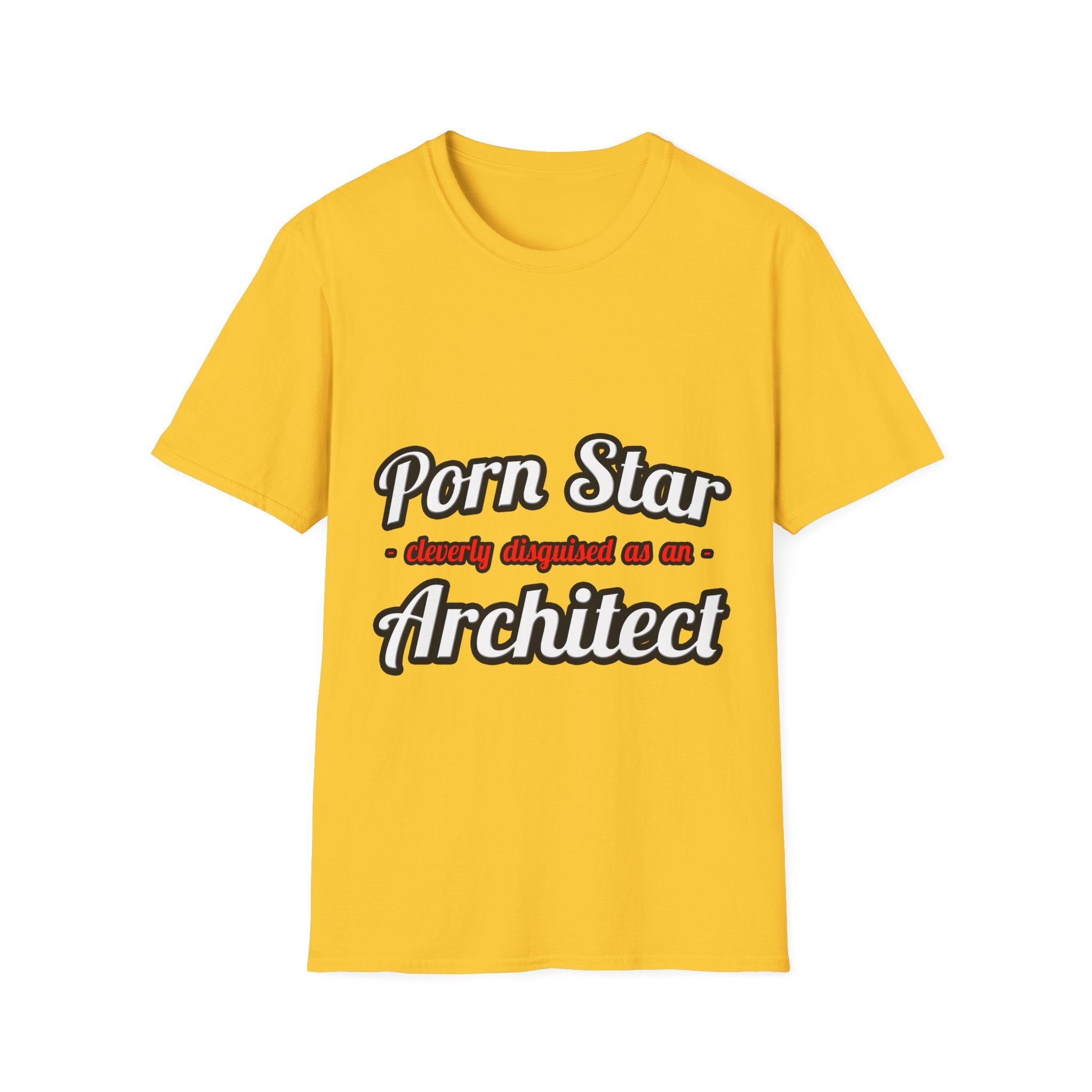 Porn Star ... Architect - Unisex Softstyle T-Shirt