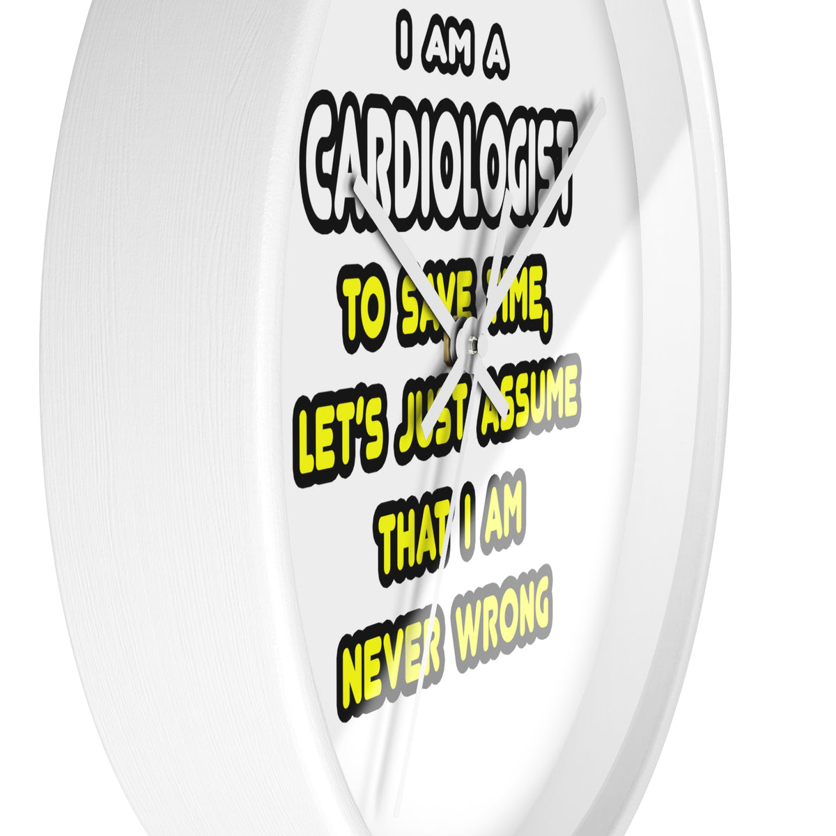 Funny Cardiologist T Shirts and Gifts - Wall Clock