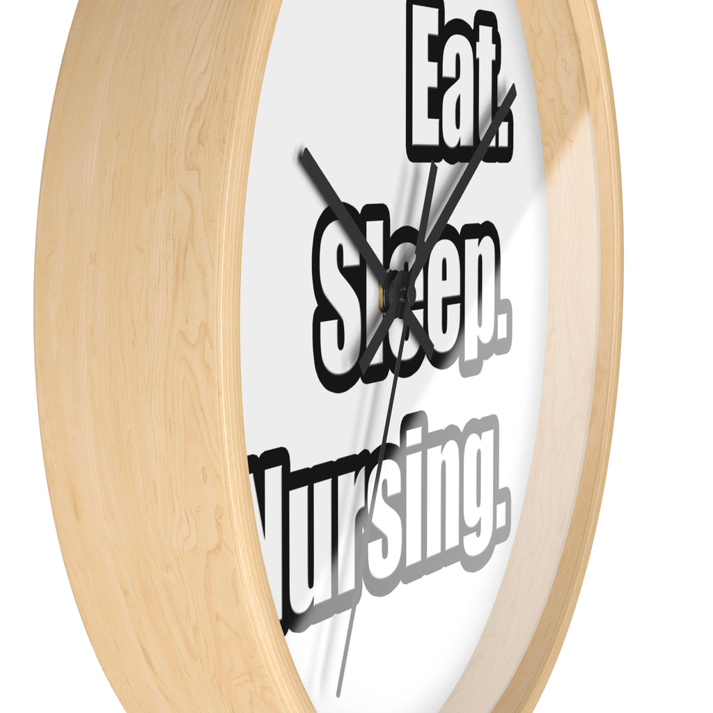 Eat. Sleep. Nursing. - Wall Clock