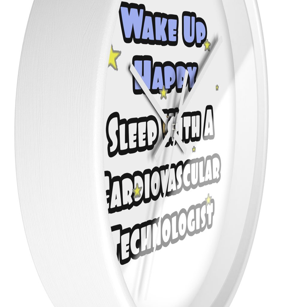Wake Up Happy .. Sleep With Cardiovascular Tech - Wall Clock