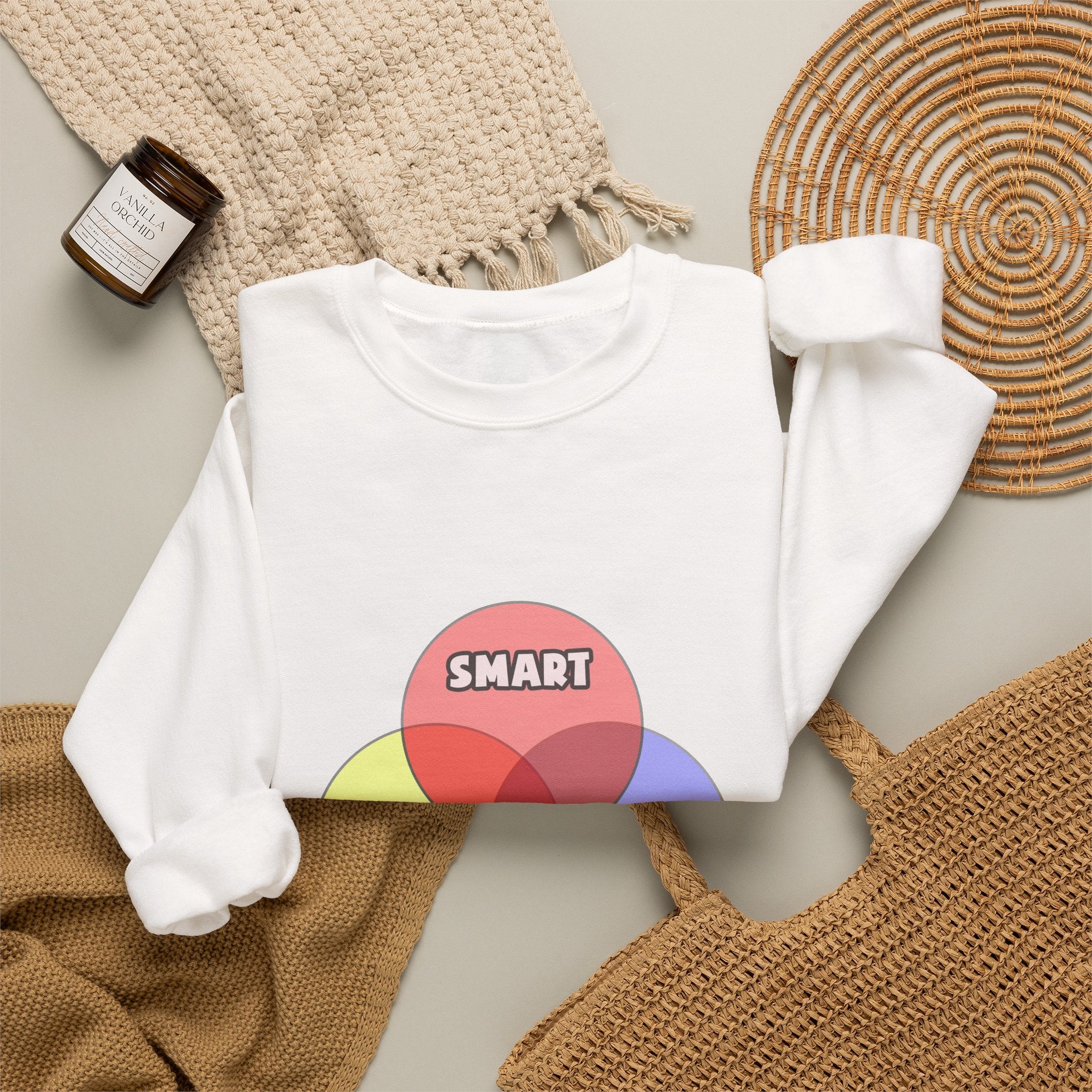 Venn Diagram .. Teachers - Unisex Heavy Blend™ Crewneck Sweatshirt
