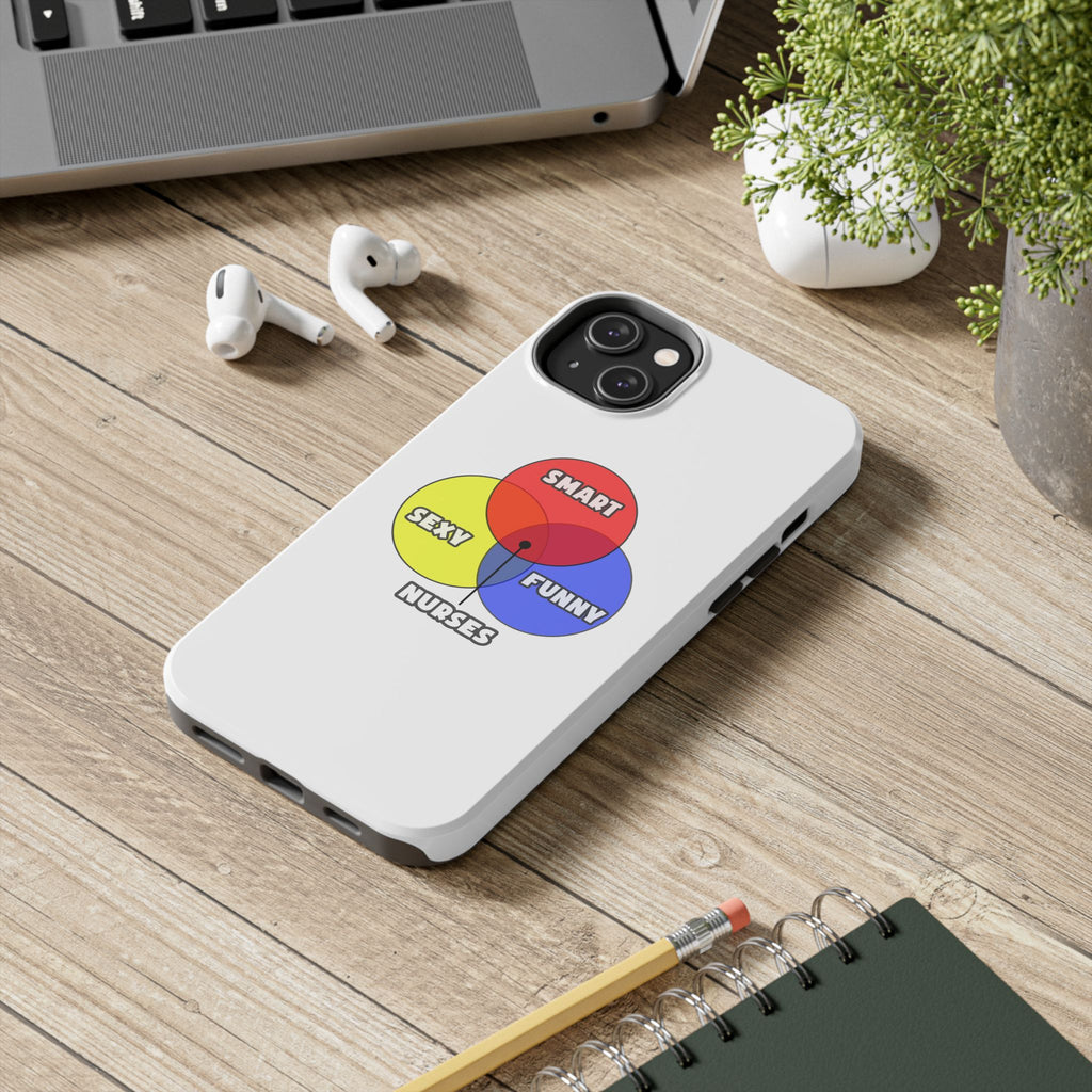 Venn Diagram .. Nurses - Tough Phone Cases