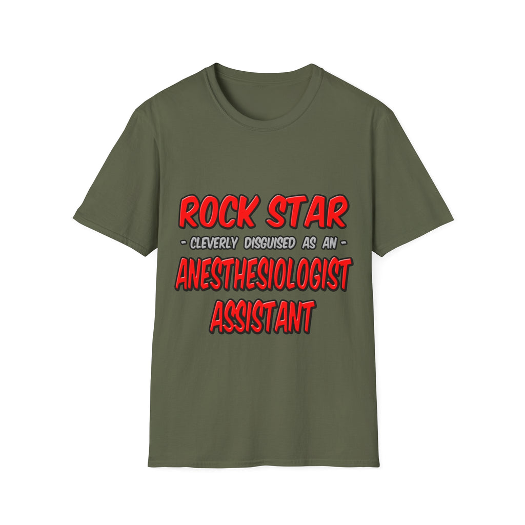 Rock Star .. Anesthesiologist Assistant - Unisex Softstyle T-Shirt