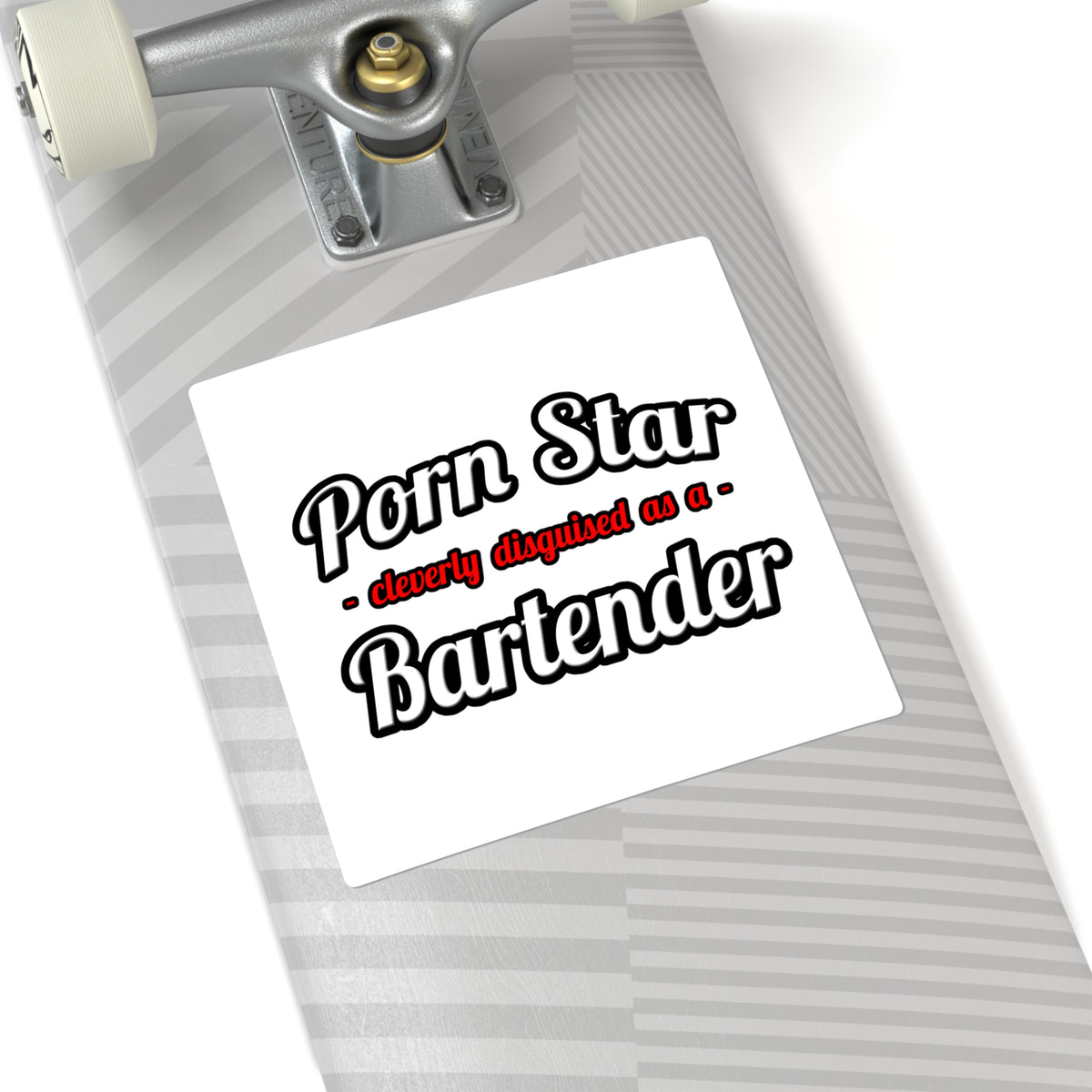 Porn Star... Bartender - Square Stickers