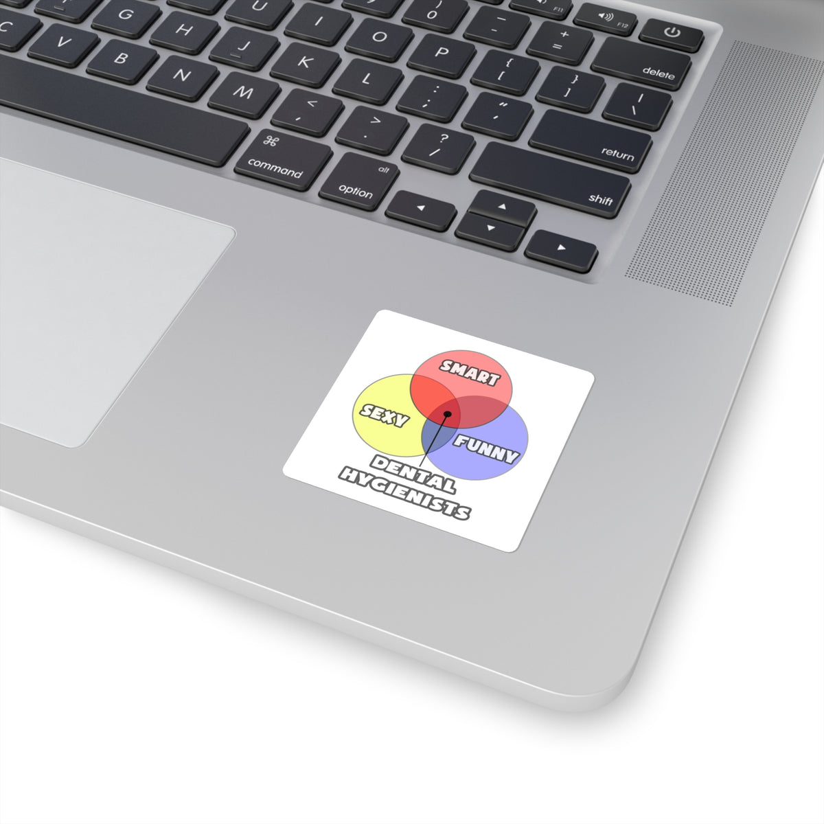 Venn Diagram .. Dental Hygienist - Square Stickers