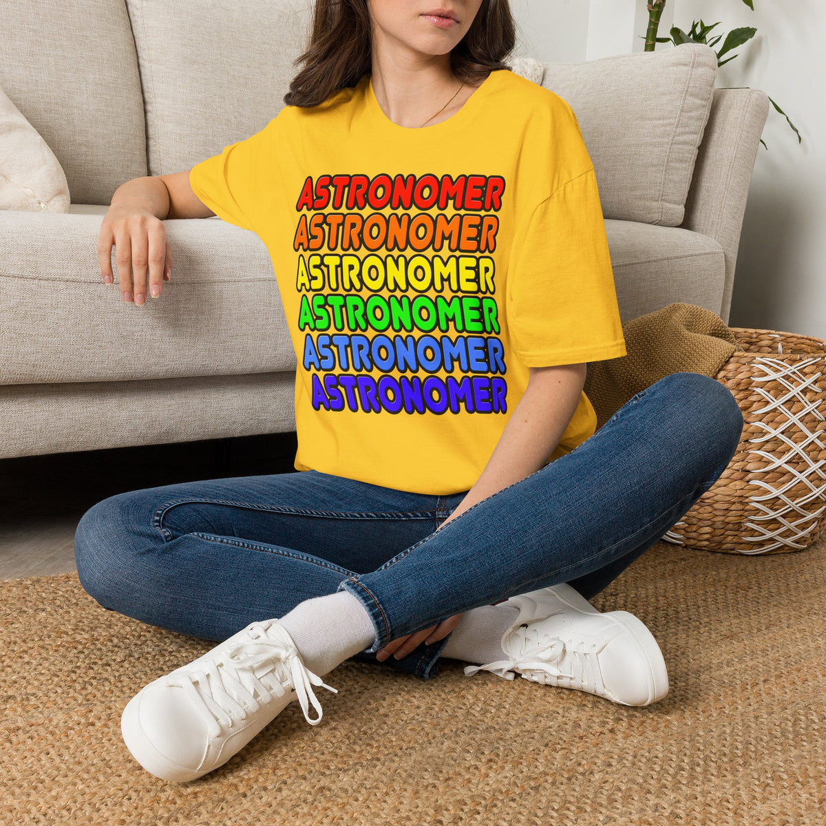 Rainbow Astronomer - Unisex Softstyle T-Shirt