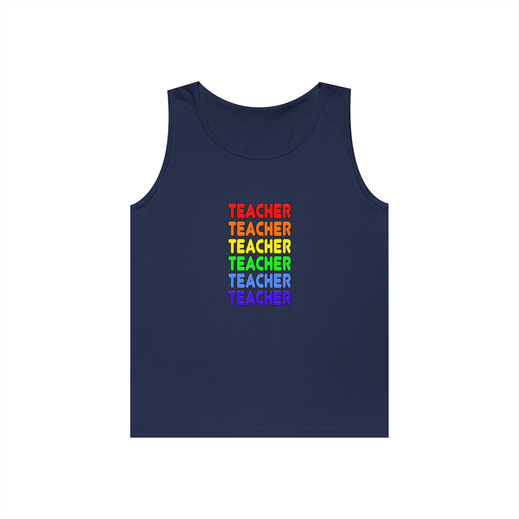 Rainbow Teacher - Unisex Heavy Cotton Tank Top