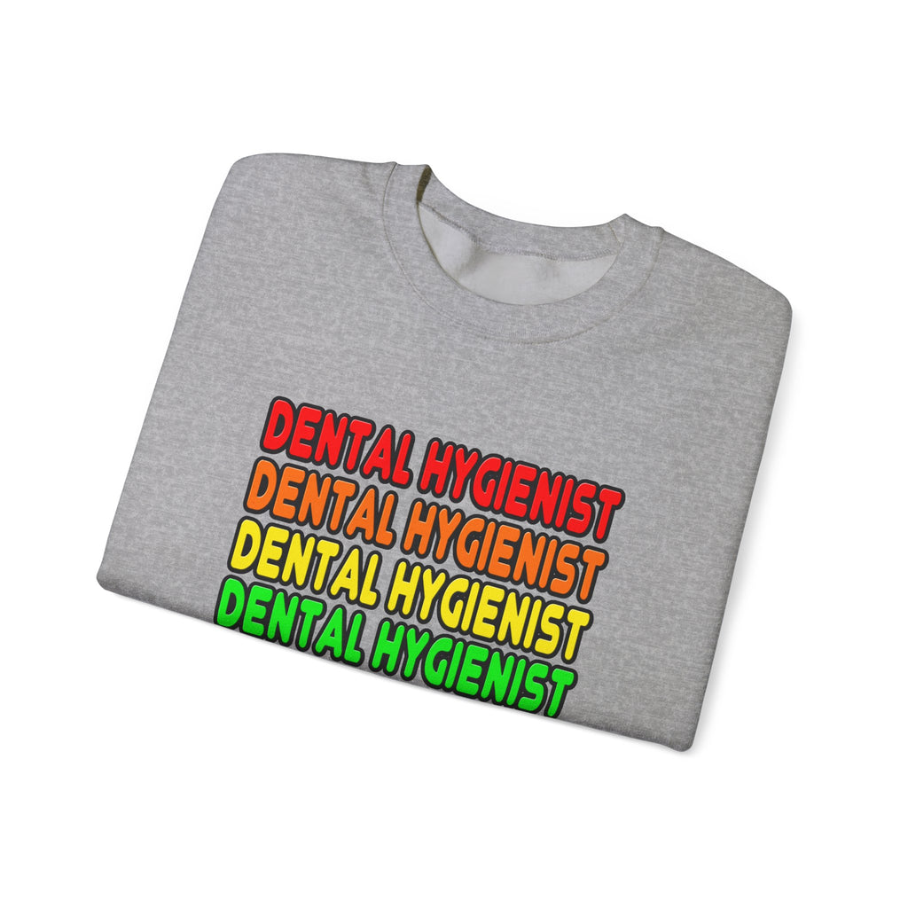 Rainbow Dental Hygienist - Unisex Heavy Blend™ Crewneck Sweatshirt