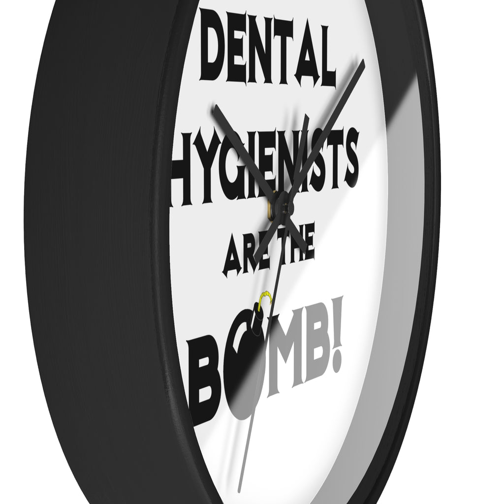 Dental Hygienists Are The Bomb! - Wall Clock