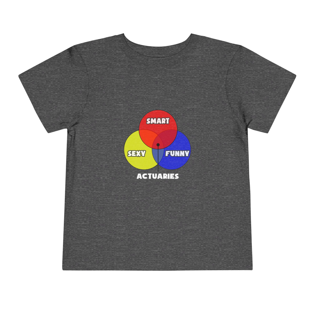 Venn Diagram .. Actuaries - Toddler Short Sleeve Tee