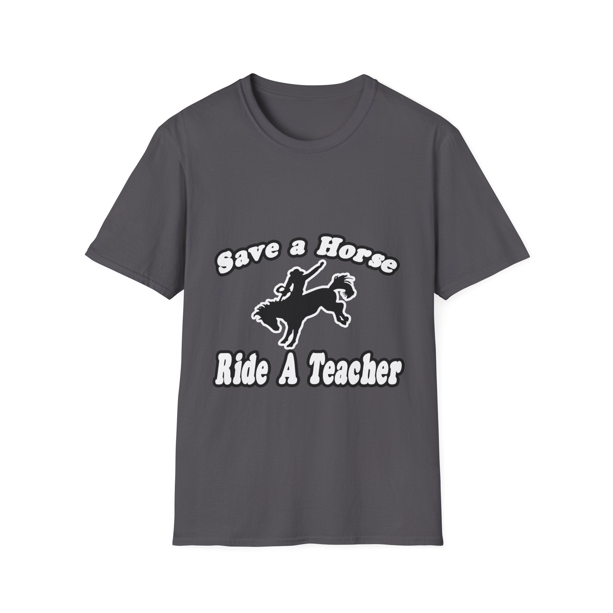 save horse ride teacher - Unisex Softstyle T-Shirt