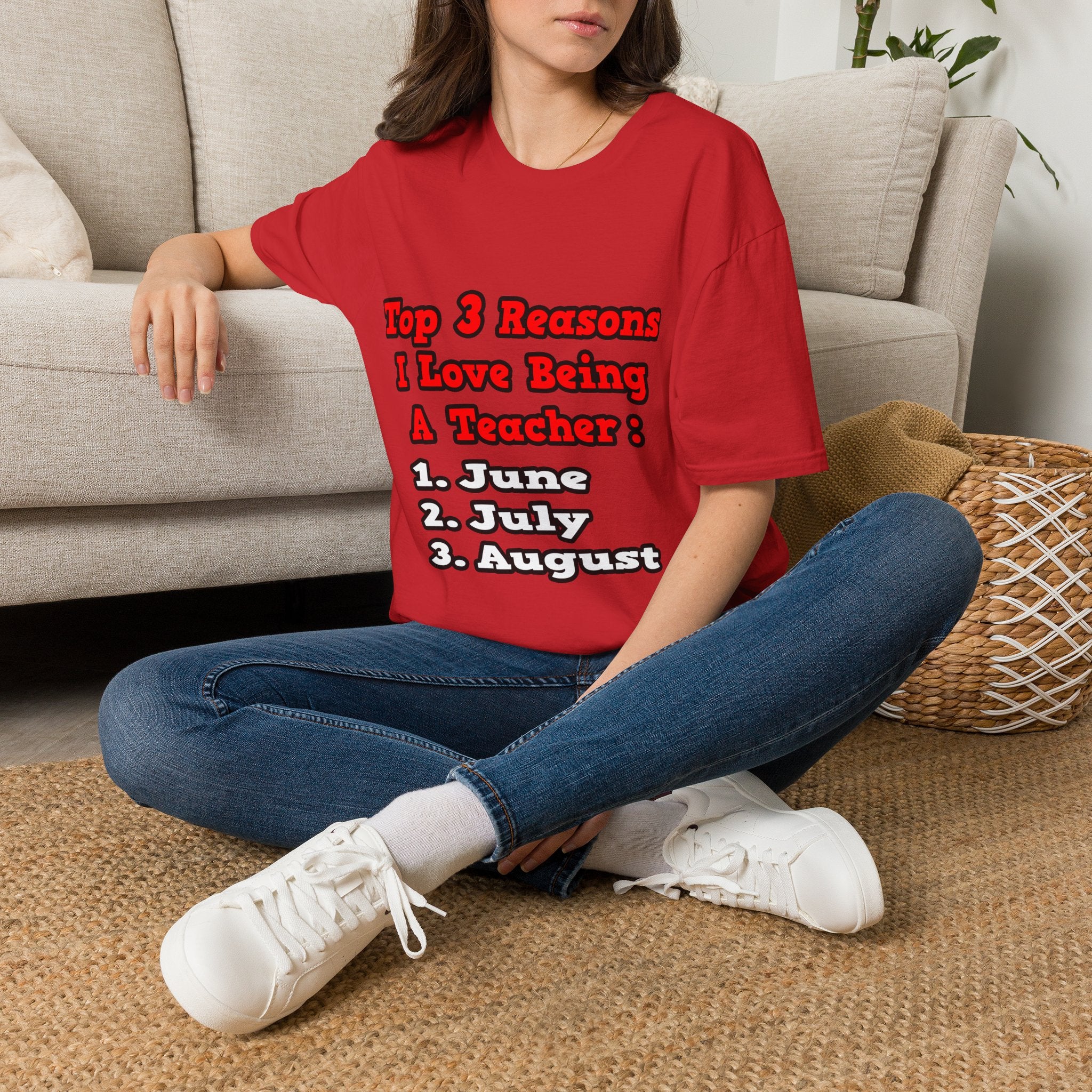 3 Reasons I Love Being a Teacher - Unisex Softstyle T-Shirt