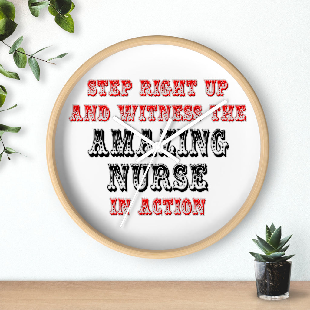 Amazing Nurse In Action - Wall Clock