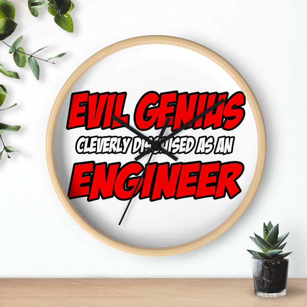 Evil Genius...Engineer - Wall Clock