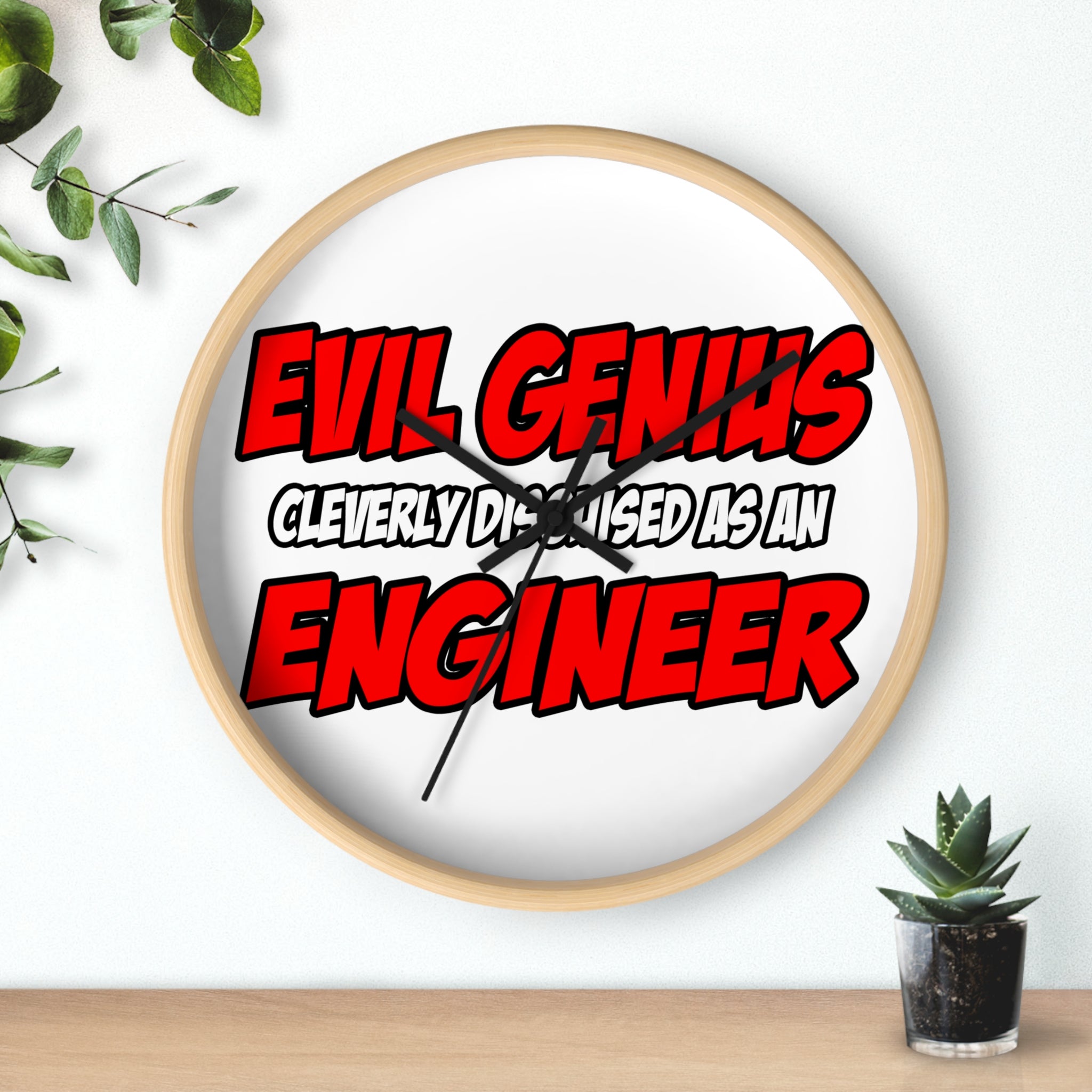 Evil Genius...Engineer - Wall Clock