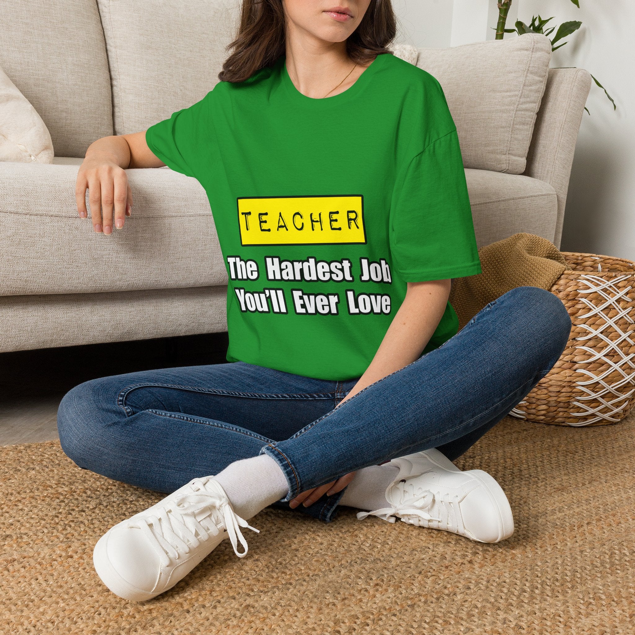 Teacher...Hardest Job You'll Ever Love - Unisex Softstyle T-Shirt