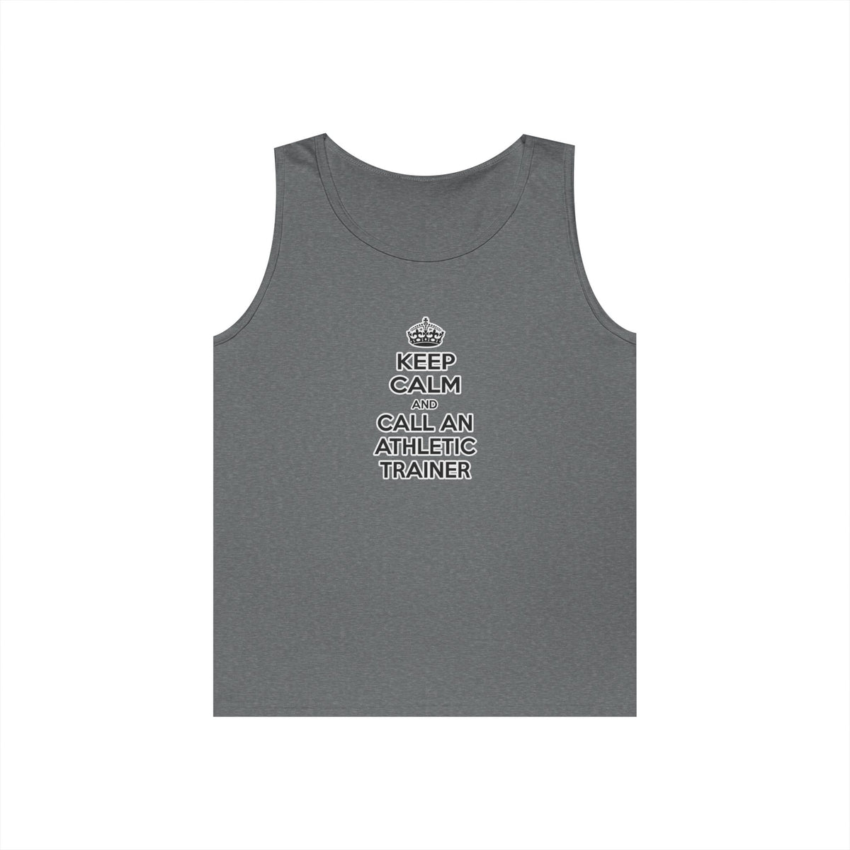 Keep Calm and Call an Athletic Trainer - Unisex Heavy Cotton Tank Top