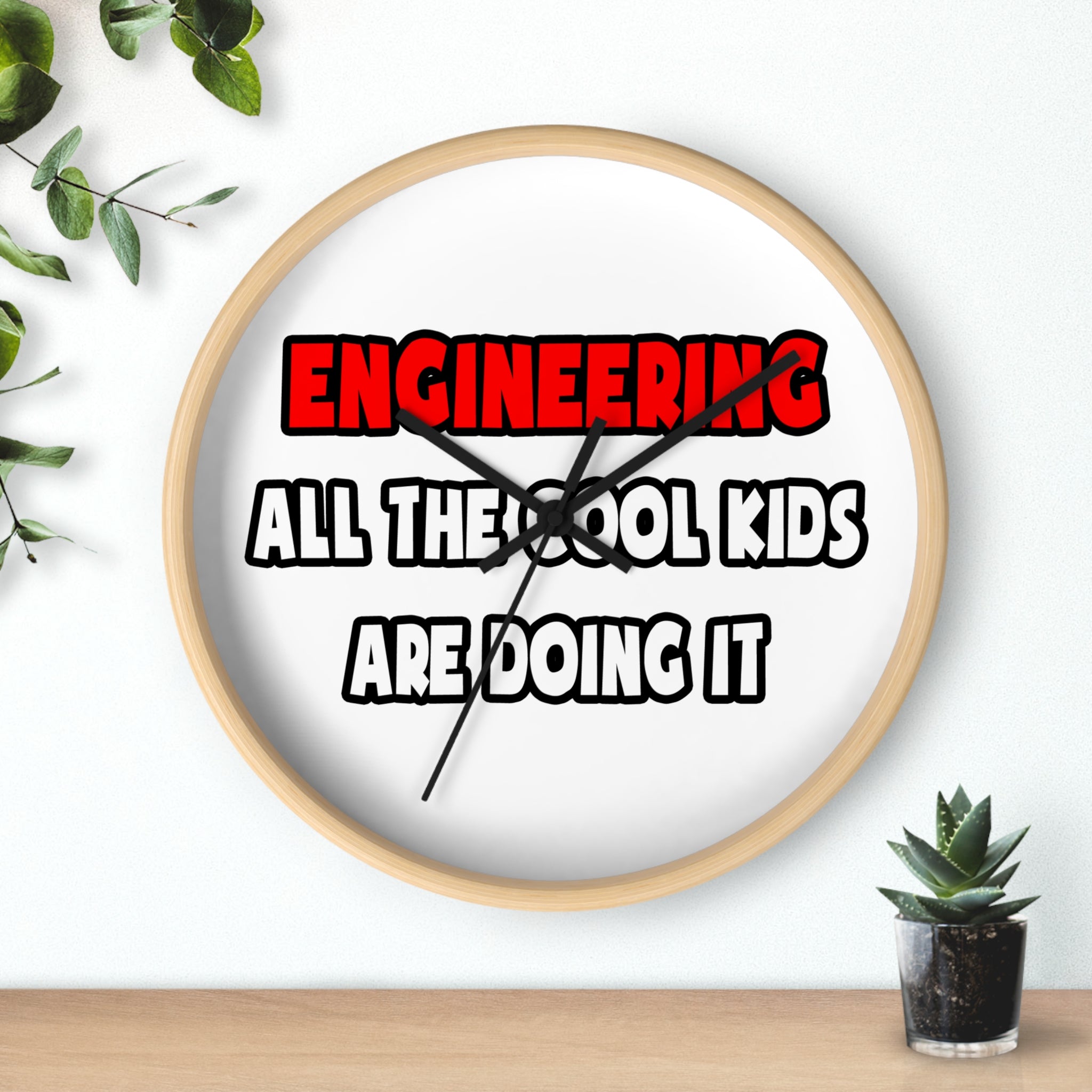Funny Engineer Shirts and Gifts - Wall Clock