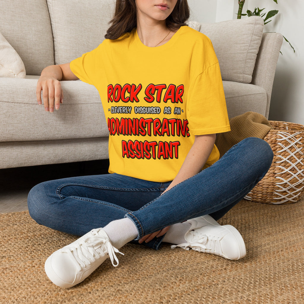 Rock Star...Administrative Assistant - Unisex Softstyle T-Shirt