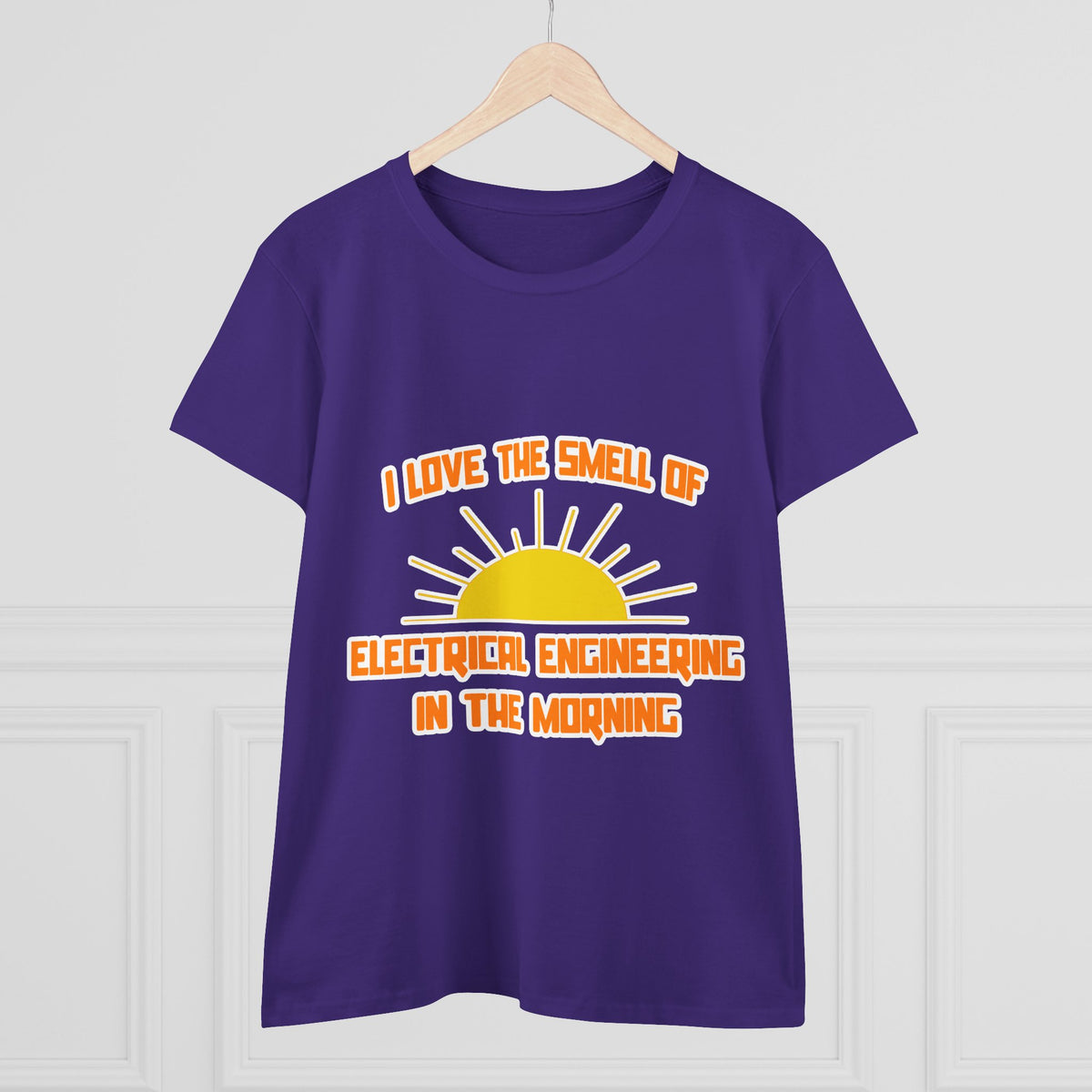 Smell of Electrical Engineering in the Morning - Women's Midweight Cotton Tee
