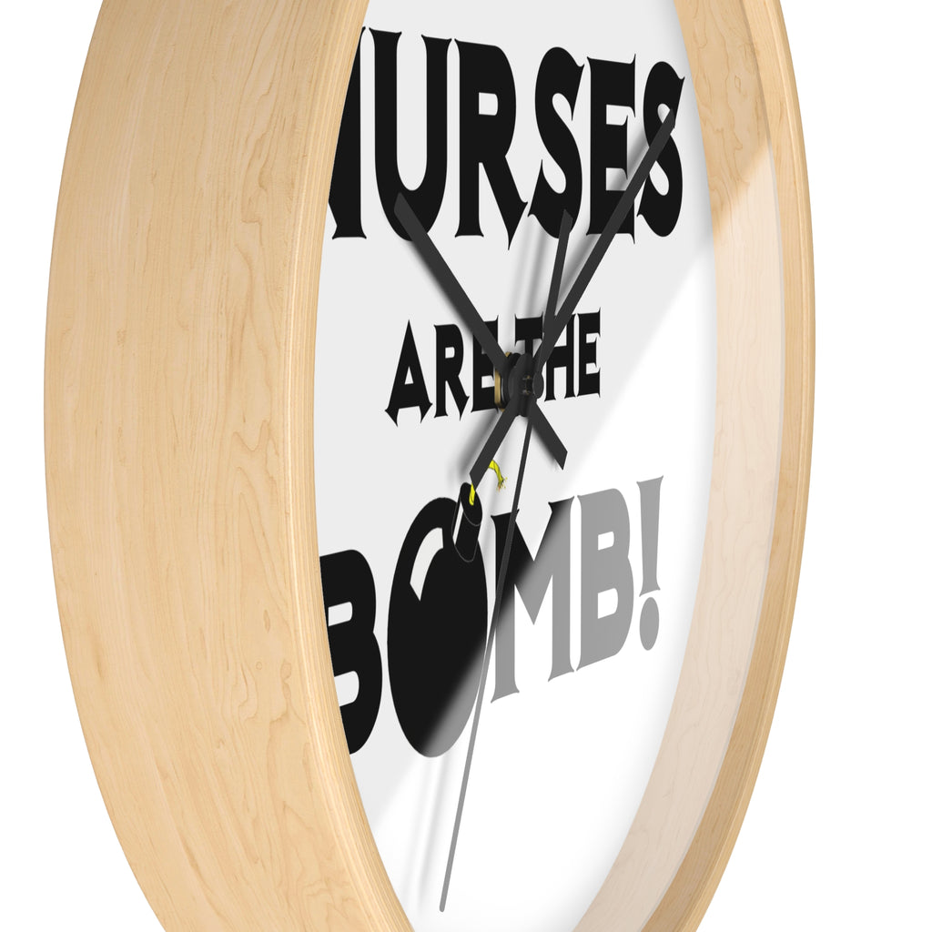 Nurses Are The Bomb! (2) - Wall Clock