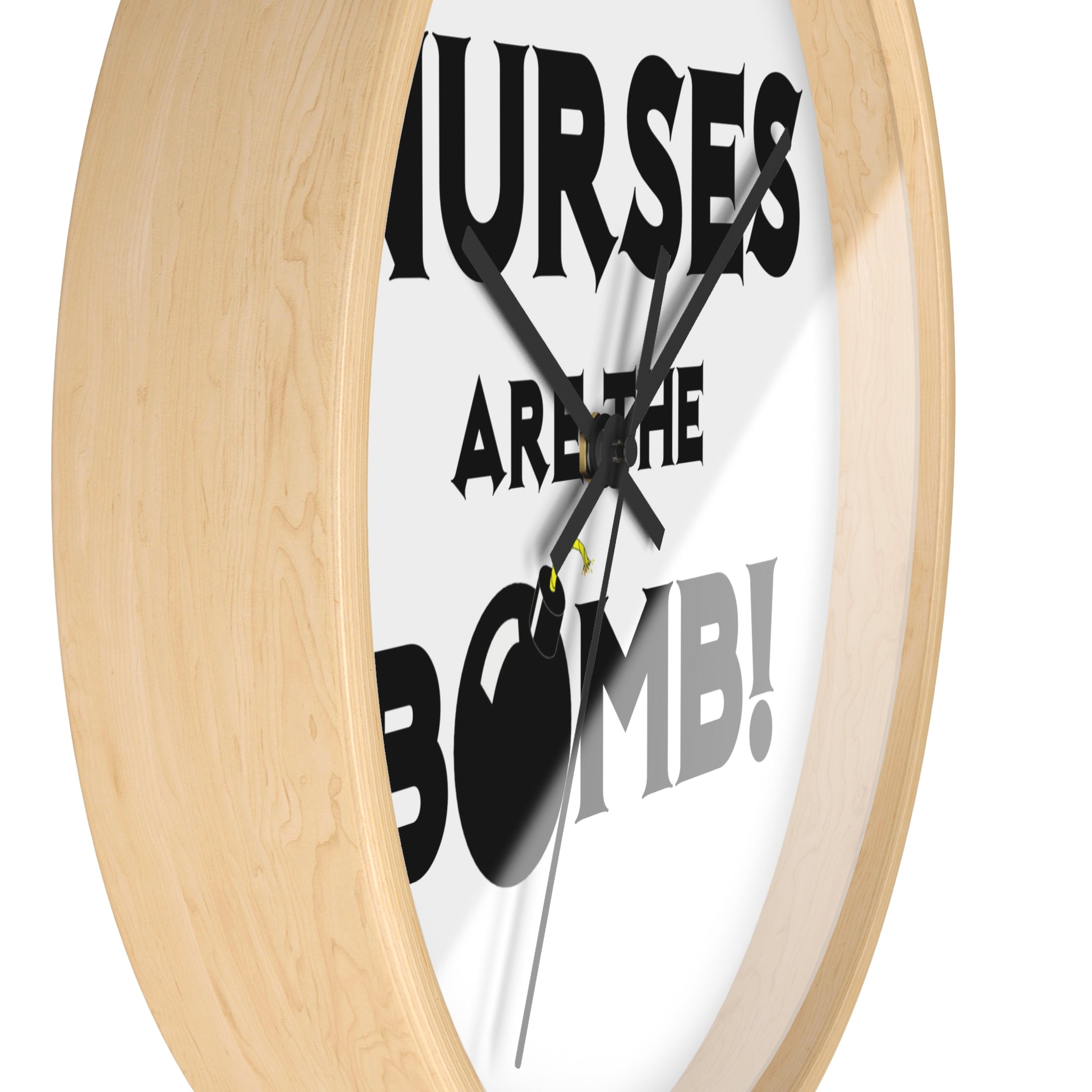 Nurses Are The Bomb! (2) - Wall Clock